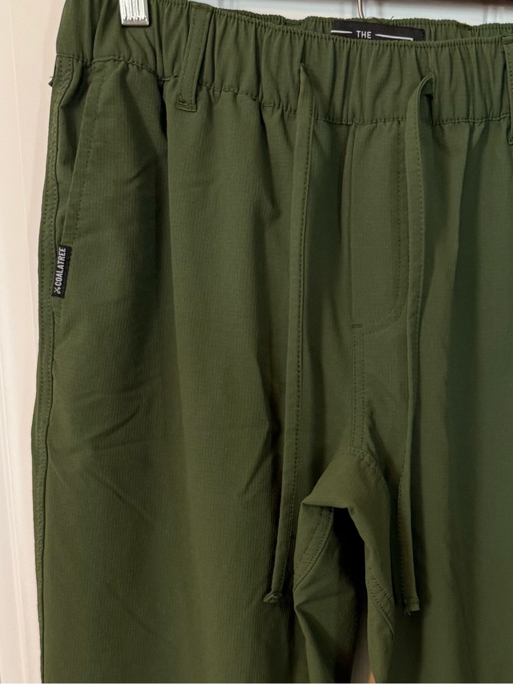 Coalatree Trailhead Adventure Pants Olive Green Ripstop Drawstring Hiking M Reg - Picture 6 of 14